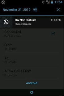 Do Not Disturb Screenshot