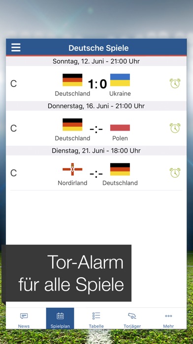 Pocket EM 2016 – Live Ticker, Fußball Ergebnisse Screenshot
