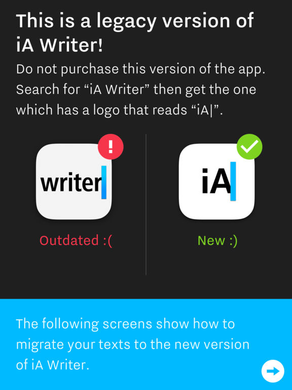 iA Writer Classic (Legacy Support Edition) Screenshot
