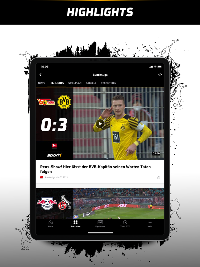 ‎SPORT1: Sport & Fussball News Screenshot