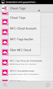 NFC-Cloud App Screenshot
