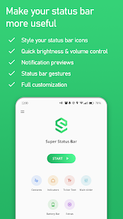 Super Status Bar - Anpassen Screenshot