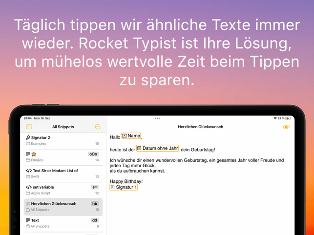 ‎Rocket Typist Screenshot