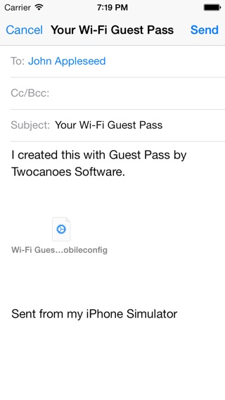 Guest Pass Screenshot