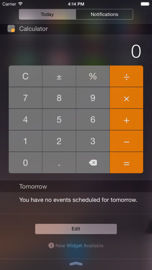 ‎Calculator Widget for Notification Center Screenshot