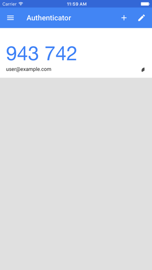 ‎Google Authenticator Screenshot