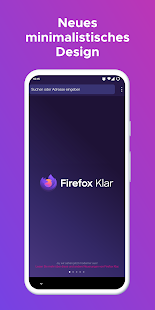 Firefox Klar Browser Screenshot