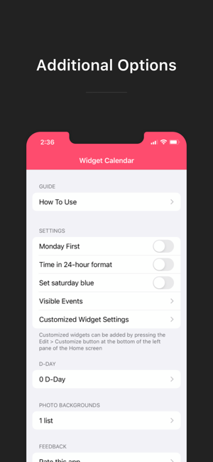 ‎Widget Calendar Screenshot