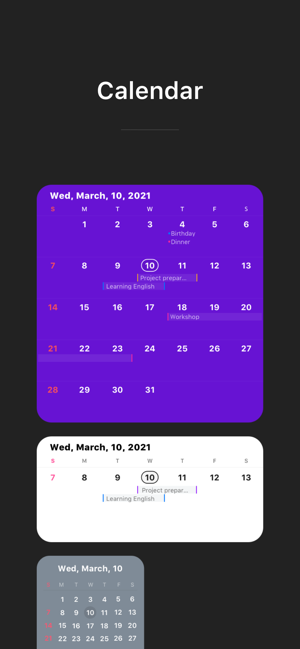‎Widget Calendar Screenshot