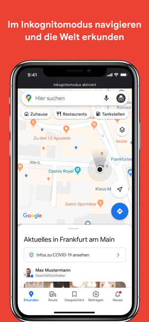 ‎Google Maps - Transit & Essen Screenshot
