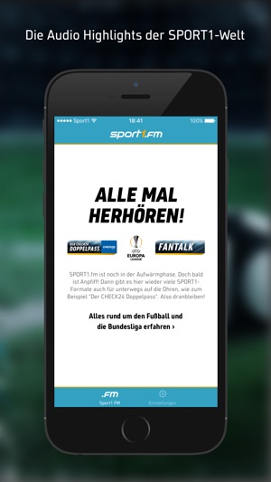 SPORT1.fm – Fußball-Radio live Screenshot