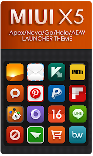 MIUI X5 HD Apex/Nova/ADW Theme Screenshot