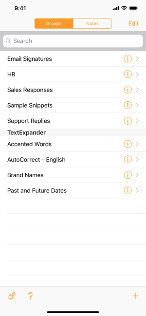 ‎TextExpander + Keyboard Screenshot