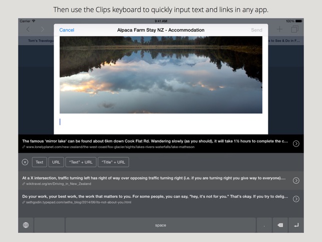 Clips - Copy and paste anywhere with widget and keyboard Screenshot