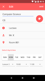 Timetable Screenshot