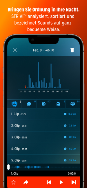 ‎Sleep Talk Recorder Screenshot