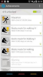 Schrittzähler Screenshot